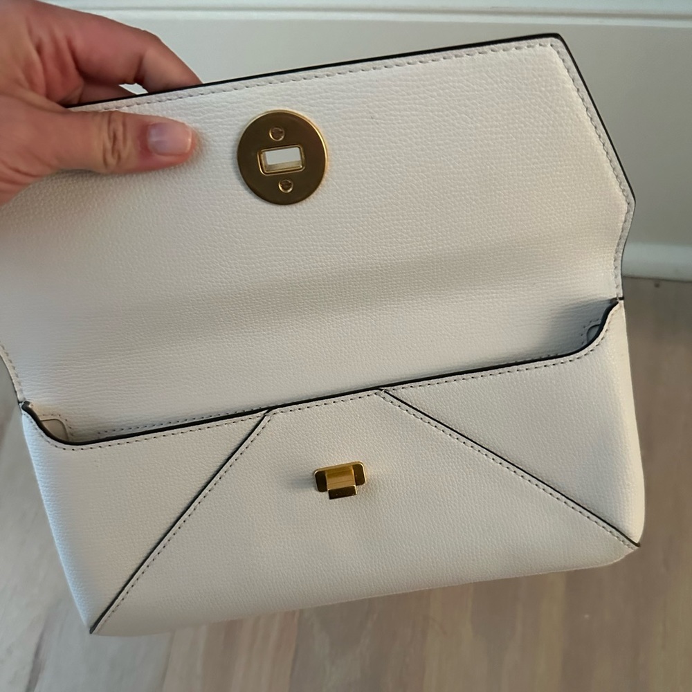 White Tory Burch Clutch
